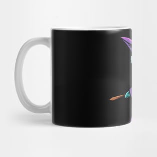 halloween witch flying broom Mug